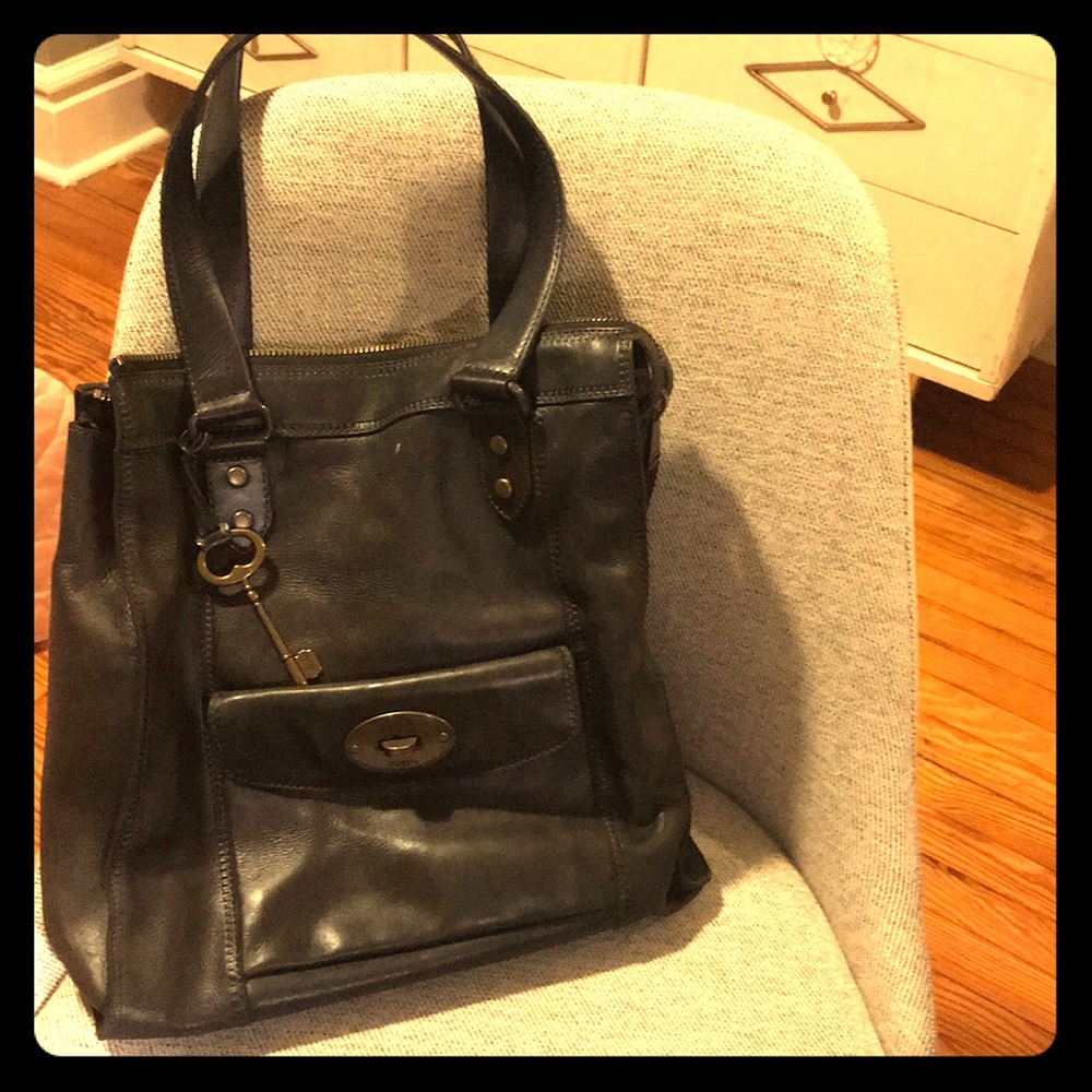 Fossil leather bag
